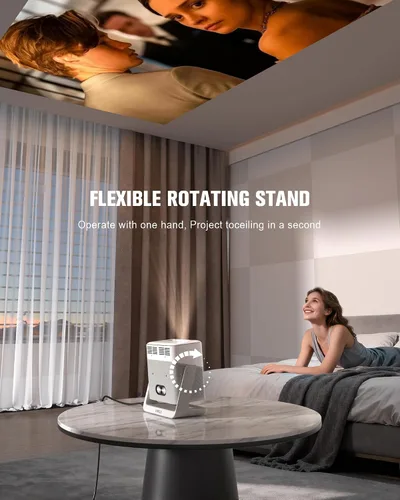 Miniatura 8 de Google TV con licencia oficial: proyector inteligente 4K con WiFi y Bluetooth, enfoque automático VOPLLS y proyector portátil Keystone