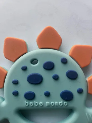 Miniatura 8 de Bebe Mondo Juguetes de dentición de dinosaurio para bebés de 3 a 6 a 12 meses, mordedores para bebés de 0 a 3 a 6 a 12 meses para aliviar