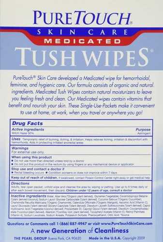 Miniatura 2 de PureTouch - Toallitas húmedas para adultos, 24 toallitas húmedas desechables individuales, 6 cajas, 144 paquetes de un solo uso
