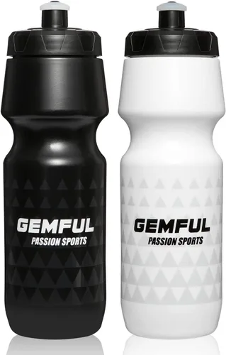 Miniatura 9 de GEMFUL Botella de agua para bicicleta sin BPA, 25.4 fl oz, paquete de 2
