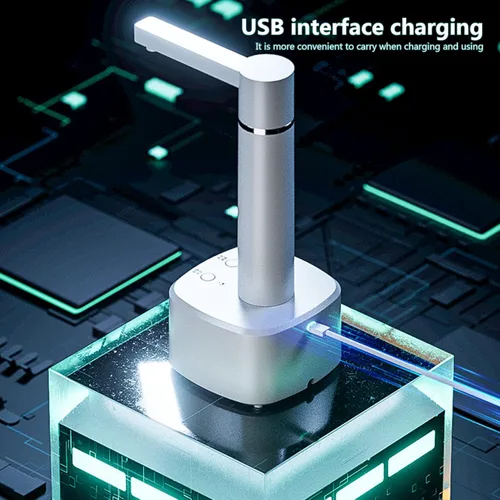 Miniatura 7 de Dispensador de botella de agua USB Bomba de botella de agua 3 engranajes Bomba dispensadora de escritorio para uso en casa y oficina