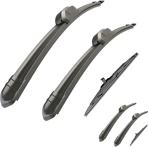 Miniatura 8 de SUZUKI JIMNY MK3 1998-2007 - Limpiaparabrisas delantero y trasero de automóvil compatible con SUZUKI JIMNY MK3 1998-2007, limpiaparabrisas de goma