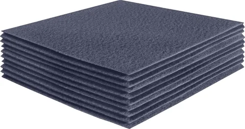 Miniatura 172 de FabricLA Hojas de fieltro acrílico para manualidades, cuadrados de fieltro precortados suaves de 4 x 4 pulgadas (3.9 in x 3.9 in), utiliza hojas