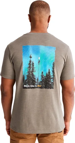 Miniatura 3 de Timberland PRO Camiseta de manga corta con estampado de luces del norte Hw