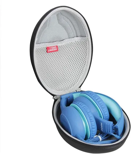 Hermitshell Estuche rígido de viaje para MIDOLA/Pahasur/soulsens/MW Acc CA/Mpow CH6S auriculares para niños (solo estuche) (negro)