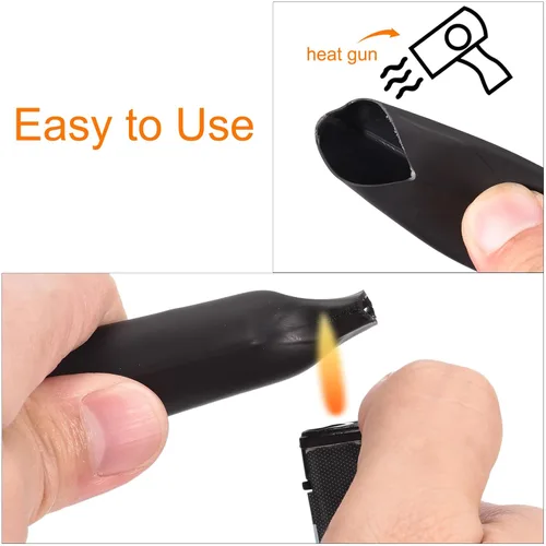 Miniatura 5 de MECCANIXITY Tubo termorretráctil, relación 4:1, diámetro de 1 pulgada de diámetro, 15 pies, tubo termorretráctil de doble pared, impermeable