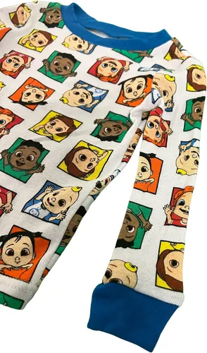 Miniatura 10 de CoComelon Conjunto de pijama de algodón ajustado de 4 piezas para niños pequeños