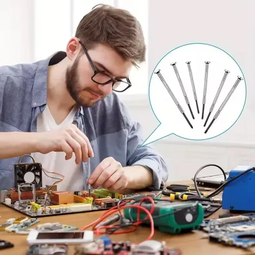 Miniatura 2 de Juego de mini destornilladores de 11 piezas, juego de destornilladores de precisión pequeños para electrónica, juguetes, computadora, reparación