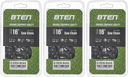 Miniatura 18 de 8TEN Cadena de motosierra semi cincel de 6 pulgadas .050 1/4 42 DL para Worx WG320 Black & Decker LLP120 (paquete de 3)