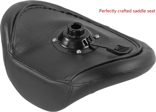 Miniatura 8 de Antlu Silla de Sillín para Clínica de Masaje, Spa, Salón, Corte, Silla Giratoria con Ruedas, Altura Ajustable (Negro)