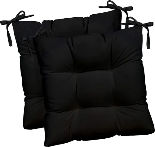 Miniatura 11 de RSH DECOR Juego de 2 cojines de asiento para silla de comedor para interiores y exteriores, 16 x 16 x 2 pulgadas, color a elegir