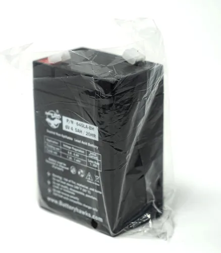 Miniatura 8 de Paquete de 2 baterías selladas de plomo ácido UB645 ELB-0604 ELB0604 6V4.5AH para señal de salida, luz de emergencia SLA0905 AH 4.0 AMP hora 120255