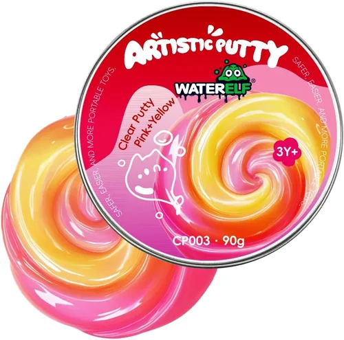 Miniatura 15 de WATERELF Masilla de slime Galaxy para niños, regalo del día del niño, juguetes sensoriales para terapia artística, juguetes para niños y niñas, Rojo