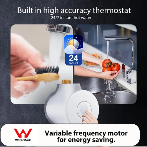 Miniatura 7 de HBS24-12E (Sin versión de extensión de 60 minutos) Bomba de sistema de recirculación de agua caliente instantánea inteligente con termostato