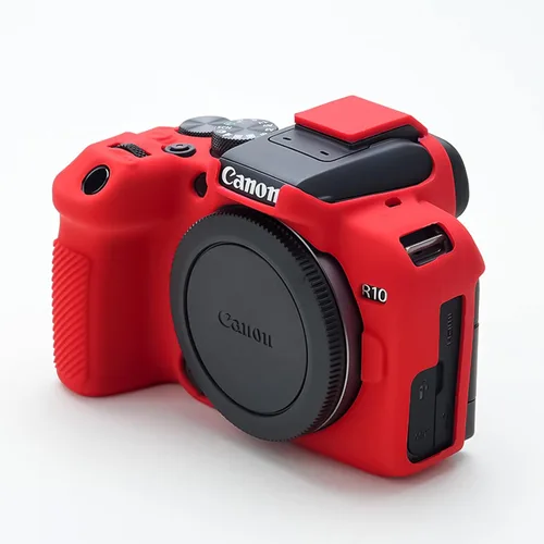 Miniatura 7 de Rieibi Funda para cámara EOS R10 - Funda protectora de silicona para cámara digital Canon R10 - Rojo