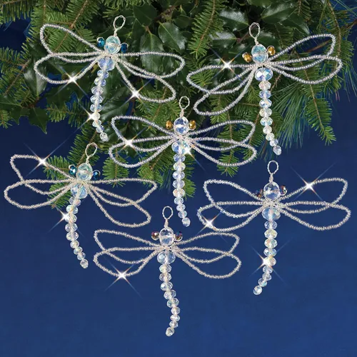 Miniatura 2 de Solid Oak Kit Bead Orn Dragonflies, None