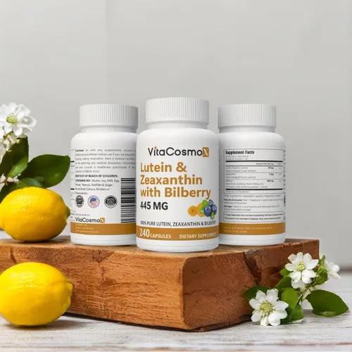 Miniatura 6 de Luteína con zeaxantina, cápsulas veganas, 120 unidades, 40 mg de luteína + 4 mg de zeaxantina por porción, sin OMG, sin gluten