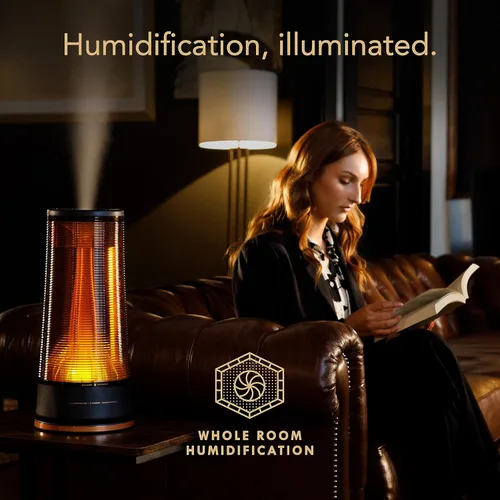 Miniatura 2 de Vornado LUCERNA 3 Alchemy Humidificador ultrasónico con luz ambiental, capacidad de 1.5 galones, tiempo de funcionamiento de 28 horas, diseño