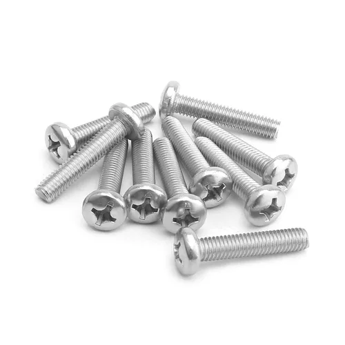 Miniatura 47 de MroMax 5 tornillos de máquina Phillips de cabeza plana M8 x 0.984 in, acero inoxidable 304 18-8, rosca completa, tornillos de cabeza cruzada gris