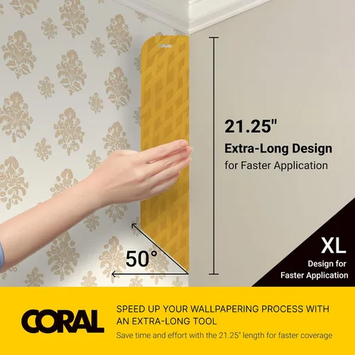 Miniatura 4 de Coral 69502 Paperwiz XL - Herramientas de papel tapiz - Herramienta alisadora para despegar y pegar papel tapiz - Herramienta de alisado de papel
