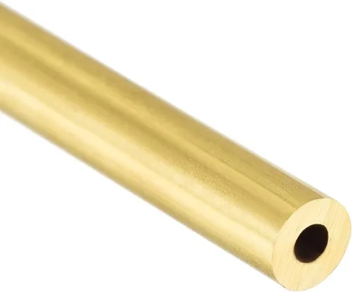 Miniatura 3 de [3 piezas] Tubo redondo de latón de 11.811 in de longitud de 0.138 in de diámetro exterior de 0.039 in de grosor de pared, tubo recto de cobre