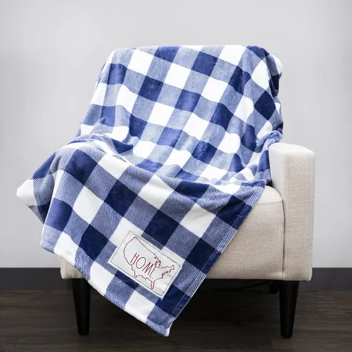 Miniatura 8 de Rae Dunn Manta - Mantas suaves y decorativas para cama o sofá, mantas acogedoras para sofá, manta de felpa suave con huesos bordados, 50 pulgadas x