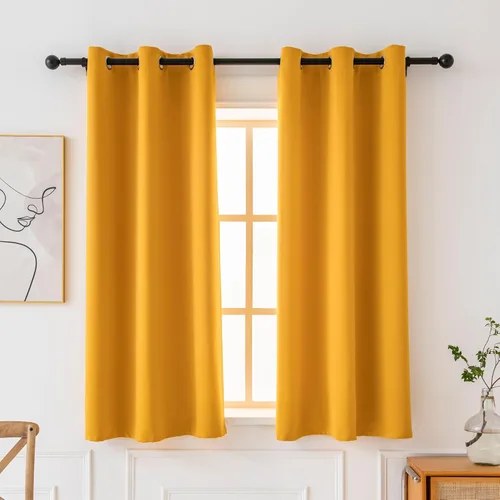 Miniatura 31 de Pickluc Cortinas Opacas Azul Marino para Sala de Estar, Cortinas Bloqueadoras de Luz con Ojales, Aislamiento Térmico, Reducción de Ruido, 52 Azul