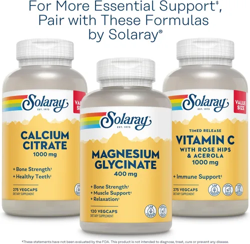 Miniatura 6 de Solaray Magnesio y potasio con bromelina, suplemento de magnesio y potasio para la salud del corazón, electrolitos y apoyo muscular, sin gluten