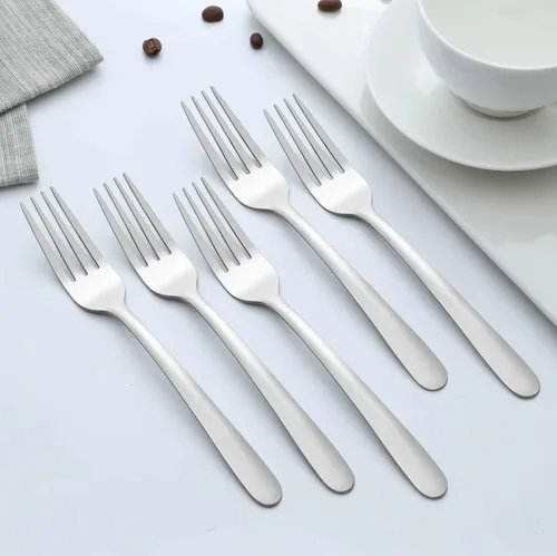 Miniatura 5 de Tenedores de ensalada de 36 piezas, tenedores pequeños de 7 pulgadas de acero inoxidable pulido con espejo y apto para lavavajillas, utilizado