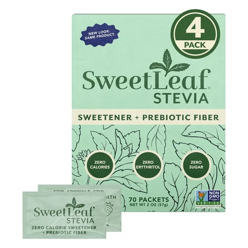 Miniatura 11 de SweetLeaf Paquetes de polvo de stevia - Edulcorante cero calorías con extracto de hoja de stevia, sin aditivo edulcorante artificial, sin azúcar