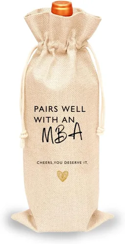 Miniatura 7 de Toctose Regalo de graduación de doctorado - Bolsa de vino para él, ella, hijo, hija o amigo - GDWB014