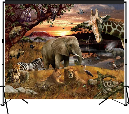 Miniatura 8 de Fondo Escénico de Animales Polares Grande Banner Estudio Fotografía Fondo de cabina de fotos 7x6feet #2190