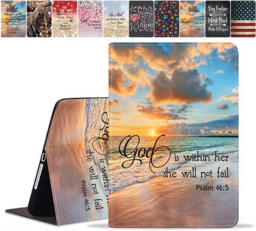 Miniatura 24 de Funda para Samsung Galaxy Tab A8 de 10.5 pulgadas (SM-X200/X205/X207), funda delgada de piel sintética con función de encendido y apagado automático