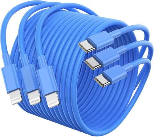 Miniatura 17 de Paquete de 4 cables USB C a Lightning de 6 pies, cable de carga rápida para iPhone 14, repuesto para el cable de carga original de Apple para iPhone