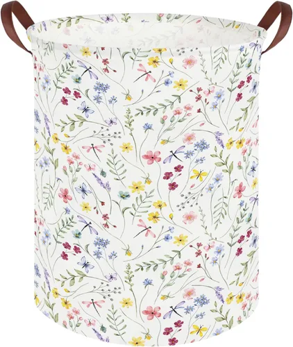 Miniatura 9 de FXOLCSHE Cesta de lavandería para bebés con animales, cesta de lavandería para bebés de animales del bosque, cesta de juguetes para niños, cesta