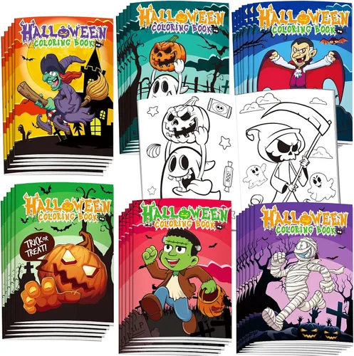 Miniatura 11 de Omgouue 24 libros pequeños para colorear para niños de 2 a 4 años, 4 a 8 años, regalos de fiesta de cumpleaños, bolsas de regalo, suministros
