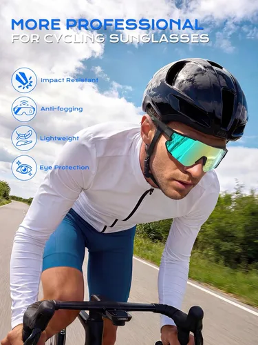 Miniatura 2 de BangLong Gafas de sol deportivas para mujeres y hombres, protección UV400, para ciclismo, correr, béisbol, pesca, conducción