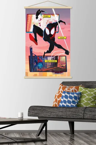 Miniatura 2 de Trends International Marvel Spider-Man: Across The Spider-Verse - Póster de pared de trío, 22.375 x 34 pulgadas, paquete de impresión premium