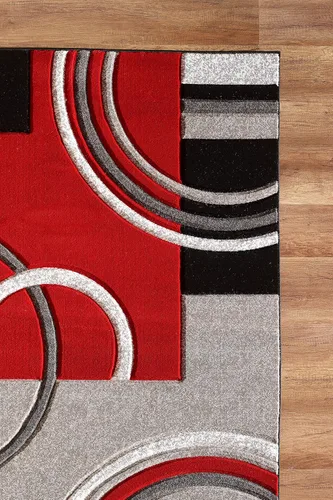 Miniatura 3 de GLORY RUGS Alfombra de Área Moderna 2x7 pies Marrón Suave Tallada a Mano Alfombra de Piso Contemporánea con Textura Esponjosa Premium