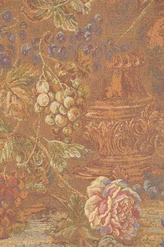 Miniatura 2 de Charlotte Home Furnishings - Tapiz italiano rojo con uvas para colgar en la pared, 39 x 26 pulgadas, algodón/viscosa/poliéster