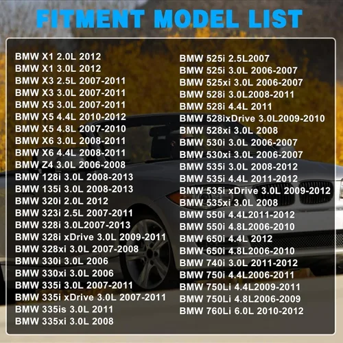 Miniatura 4 de SecosAutoparts 2 sensores de posición del árbol de levas 13627546660 13627558518 13627525014 compatible con BMW X3 X5 X6 128i 135i 325i 325xi 328i