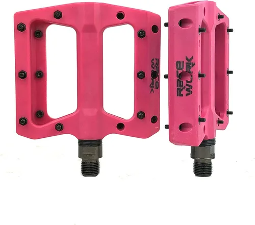 Miniatura 8 de Pedales de bicicleta de montaña Pedales de fibra de nailon MTB para bicicletas de montaña y carretera Pedal de bicicleta de plataforma plana