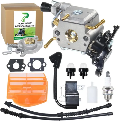 Miniatura 10 de Carburador C1M-EL37B con filtro de aire 544080802 que reemplaza a ZAMA C1M-EL37B, 506450401, 531215601 para Husqvarna 445, 445II, 445EII, 450