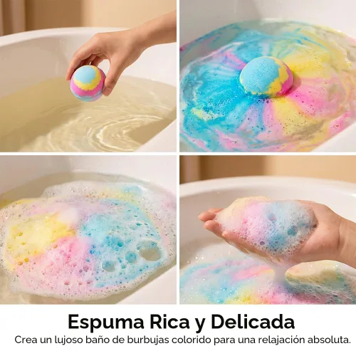 Miniatura 4 de Bombas de baño con caja de bolas de sal de juguete oceánico, regalos de Pascua, rellenos de cesta de Pascua de burbujas, rellenos de huevos de Azul