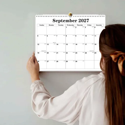 Miniatura 6 de Calendario 2026 – Calendario 2026-2027 de enero de 2026 a junio de 2027, calendario de pared colgante con encuadernación en espiral 2026