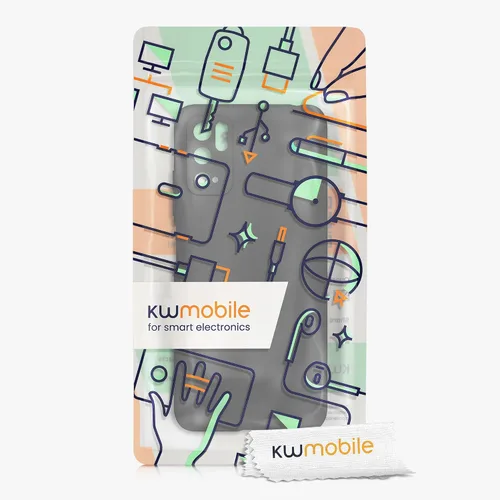 Miniatura 7 de kwmobile Funda compatible con Xiaomi Redmi Note 10 5G - Funda protectora de silicona TPU suave y delgada - Negro mate