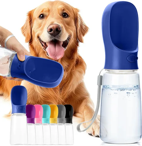 Miniatura 15 de Mr. Pen Botella de agua portátil para perros, 19 onzas, azul, de viaje y dispensador para perros, no apta para lavavajillas