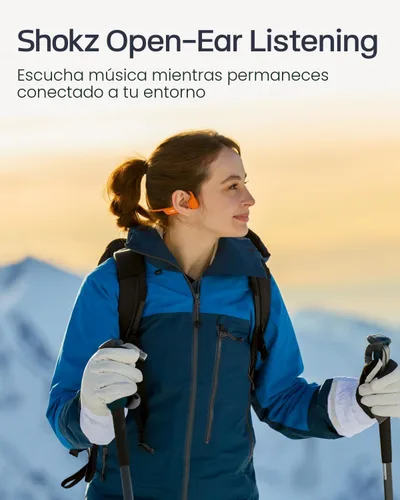 Miniatura 6 de SHOKZ OpenRun Pro 2 - Auriculares deportivos de conducción ósea con tira reflectante, resistentes al sudor, auriculares de entrenamiento, seguros