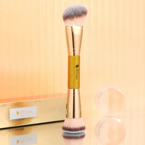 Miniatura 8 de DUcare Cepillo para Base de Maquillaje, Bronceador, Contorno, Maquillaje, Cepillo de Dos Puntas, Autobronceador, Cepillo Escultor para Mezclar Polvo