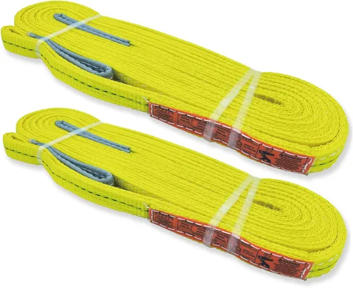 Miniatura 10 de Correas de elevación de 2 capas de 2 x 6 pies, arnés protector de árboles, paquete de 2 correas de tela resistente, aparejo, remolque en movimiento